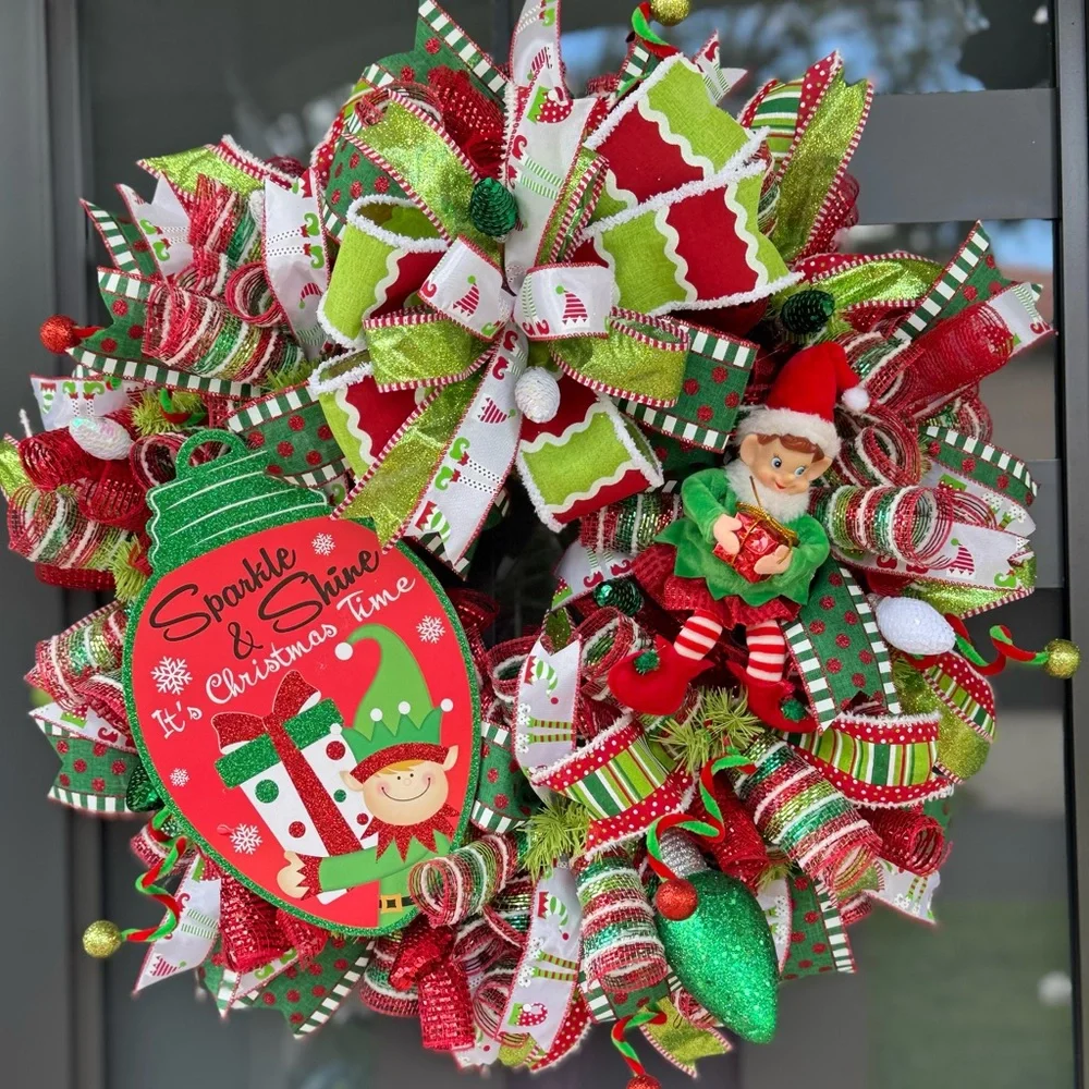 Elf Christmas Wreath